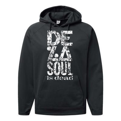 De La Soul De La Soul Is Dead Logo Performance Fleece Hoodie