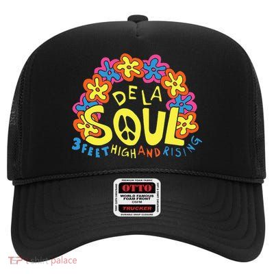 De La Soul 3 Feet High And Rising High Crown Mesh Back Trucker Hat