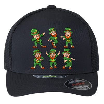 Dancing Leprechauns St Patrick's Day Funny Gift Flexfit Unipanel Trucker Cap