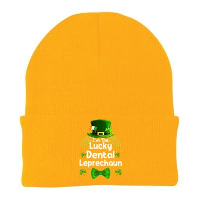 Dental Leprechaun St Patrick's Day Dentists Assistant Meaningful Gift Knit Cap Winter Beanie