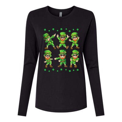 Dancing Leprechauns St Patrick's Day Funny Dance Gift Womens Cotton Relaxed Long Sleeve T-Shirt