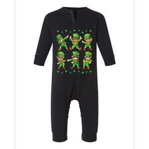 Dancing Leprechauns St Patrick's Day Funny Dance Gift Infant Fleece One Piece