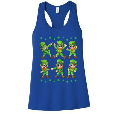 Dancing Leprechauns St Patrick's Day Funny Dance Gift Women's Racerback Tank