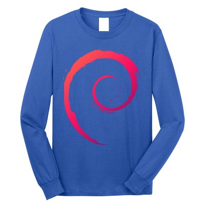 Debian Logo Spiral Minimalist Funny Gift Long Sleeve Shirt