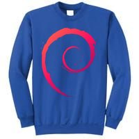 Debian Logo Spiral Minimalist Funny Gift Sweatshirt