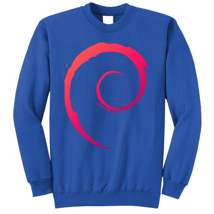 Debian Logo Spiral Minimalist Funny Gift Sweatshirt