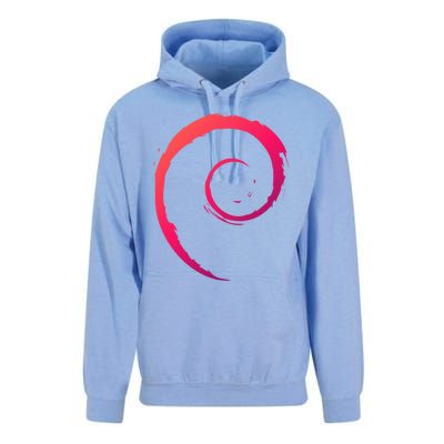 Debian Logo Spiral Minimalist Funny Gift Unisex Surf Hoodie