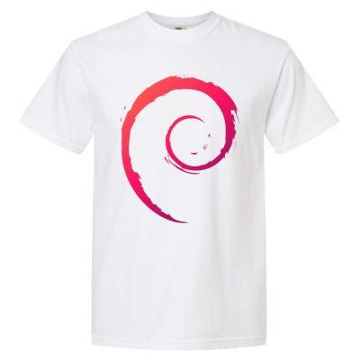 Debian Logo Spiral Minimalist Funny Gift Garment-Dyed Heavyweight T-Shirt