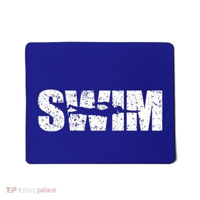 Distressed Look Swimming Gift For Swimmers Meaningful Gift Mousepad
