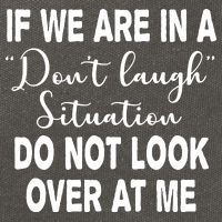 Don't Laugh Situation Do Not Look At Me Funny Cotton Canvas Backpack