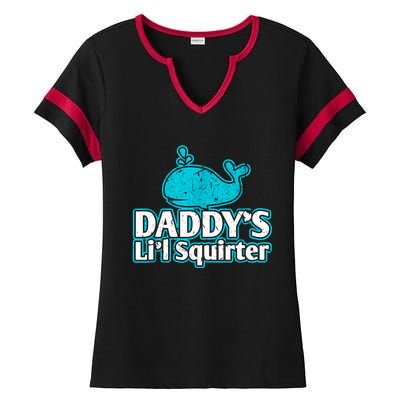 Daddy's Li'l Squirter ABDL DDLG BDSM Sexy Kink Fetish Sub Ladies Halftime Notch Neck Tee