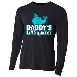 Daddy's Li'l Squirter ABDL DDLG BDSM Sexy Kink Fetish Sub Cooling Performance Long Sleeve Crew