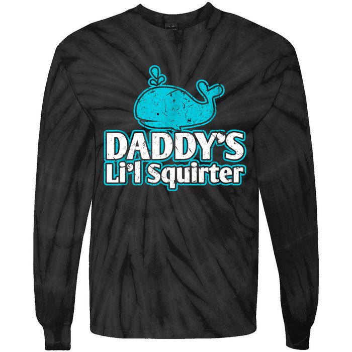 Daddy's Li'l Squirter ABDL DDLG BDSM Sexy Kink Fetish Sub Tie-Dye Long Sleeve Shirt