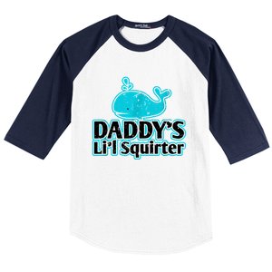 Daddy's Li'l Squirter ABDL DDLG BDSM Sexy Kink Fetish Sub Baseball Sleeve Shirt