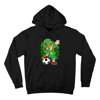 Dabbing Leprechaun Soccer St Patrick's Day Boys Kids Sports Hoodie