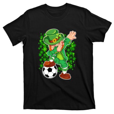 Dabbing Leprechaun Soccer St Patrick's Day Boys Kids Sports T-Shirt