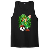 Dabbing Leprechaun Soccer St Patrick's Day Boys Kids Sports PosiCharge Competitor Tank