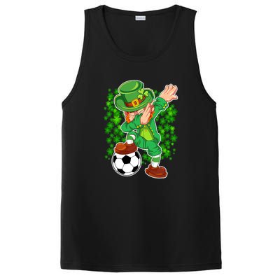 Dabbing Leprechaun Soccer St Patrick's Day Boys Kids Sports PosiCharge Competitor Tank