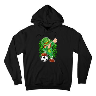 Dabbing Leprechaun Soccer St Patrick's Day Boys Kids Sports Tall Hoodie