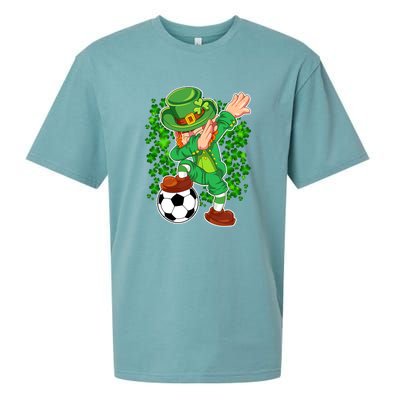 Dabbing Leprechaun Soccer St Patrick's Day Boys Kids Sports Sueded Cloud Jersey T-Shirt