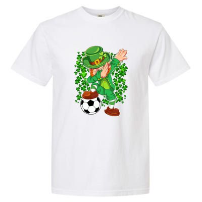 Dabbing Leprechaun Soccer St Patrick's Day Boys Kids Sports Garment-Dyed Heavyweight T-Shirt