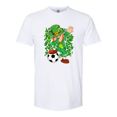 Dabbing Leprechaun Soccer St Patrick's Day Boys Kids Sports Softstyle CVC T-Shirt