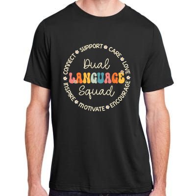 Dual Language Squad Appreciation Week Back To School Adult ChromaSoft Performance T-Shirt