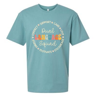 Dual Language Squad Appreciation Week Back To School Sueded Cloud Jersey T-Shirt