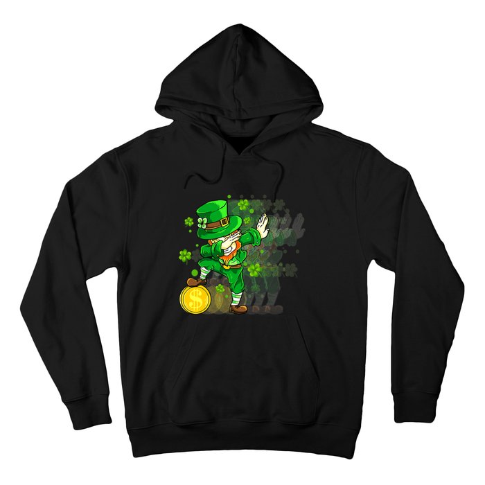 Dabbing Leprechaun St Patricks Day Boys Kids Men Dab Hoodie