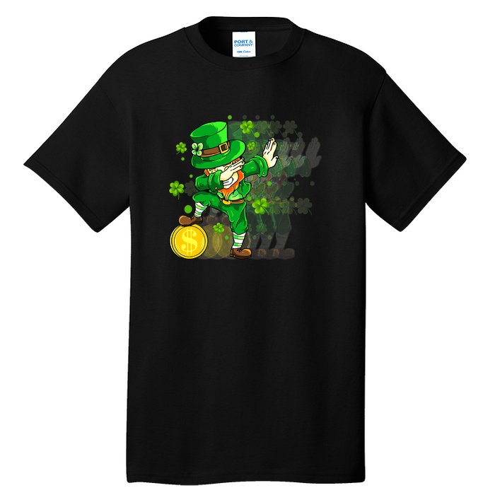 Dabbing Leprechaun St Patricks Day Boys Kids Men Dab Tall T-Shirt