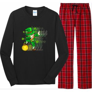 Dabbing Leprechaun St Patricks Day Boys Kids Men Dab Long Sleeve Pajama Set