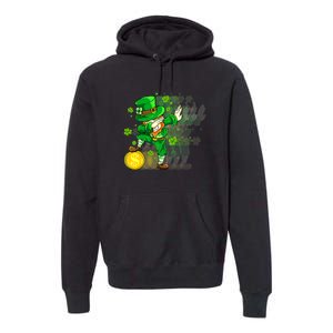 Dabbing Leprechaun St Patricks Day Boys Kids Men Dab Premium Hoodie