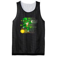 Dabbing Leprechaun St Patricks Day Boys Kids Men Dab Mesh Reversible Basketball Jersey Tank