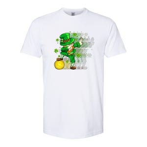 Dabbing Leprechaun St Patricks Day Boys Kids Men Dab Softstyle CVC T-Shirt