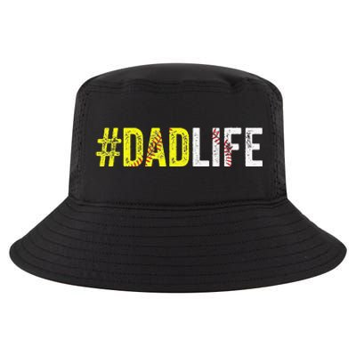 Dad Life Softball Daddy Baseball Sports Lover Fathers Day Cool Comfort Performance Bucket Hat