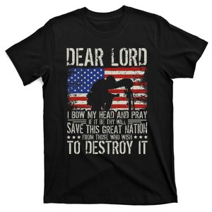 Dear Lord Save This Great Nation Jesus & Trump Maga T-Shirt