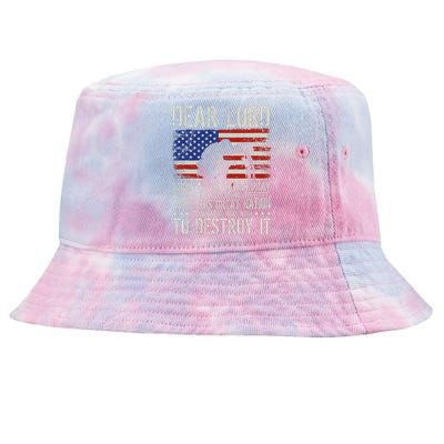 Dear Lord Save This Great Nation Jesus & Trump Maga Tie-Dyed Bucket Hat