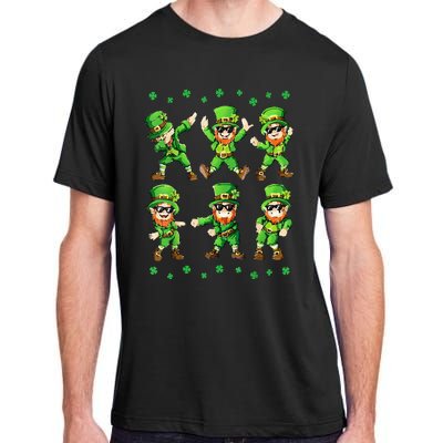 Dancing Leprechauns St Patrick's Day Dabbing Adult ChromaSoft Performance T-Shirt