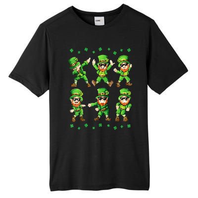 Dancing Leprechauns St Patrick's Day Dabbing Tall Fusion ChromaSoft Performance T-Shirt