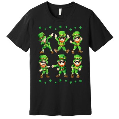 Dancing Leprechauns St Patrick's Day Dabbing Premium T-Shirt