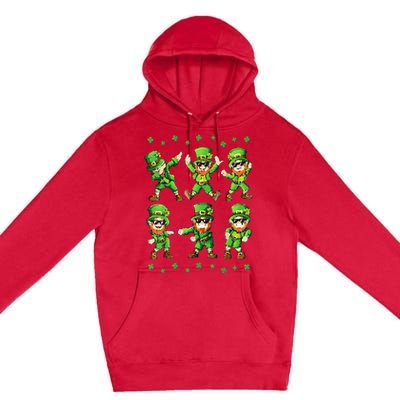 Dancing Leprechauns St Patrick's Day Dabbing Premium Pullover Hoodie