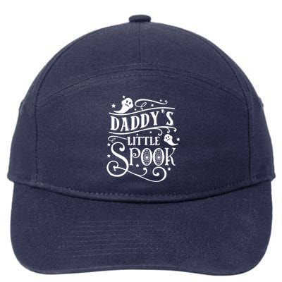 Daddys Little Spook Funny Halloween Great Gift 7-Panel Snapback Hat