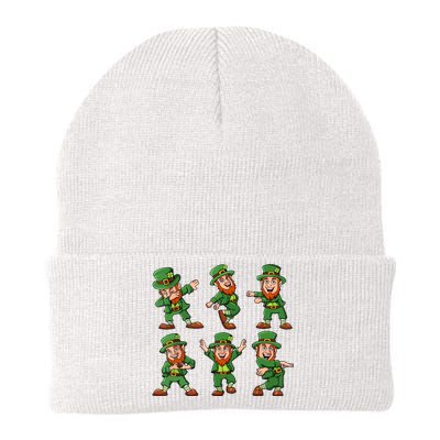 Dancing Leprechauns St Patricks Day Funny Boy Girl Knit Cap Winter Beanie