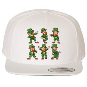 Dancing Leprechauns St Patricks Day Funny Boy Girl Wool Snapback Cap