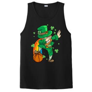 Dabbing Leprechaun St Patricks Day Basketball Cool Gift PosiCharge Competitor Tank