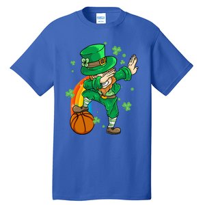 Dabbing Leprechaun St Patricks Day Basketball Cool Gift Tall T-Shirt