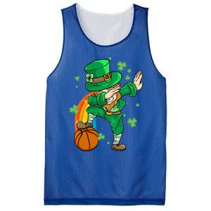 Dabbing Leprechaun St Patricks Day Basketball Cool Gift Mesh Reversible Basketball Jersey Tank