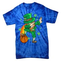 Dabbing Leprechaun St Patricks Day Basketball Cool Gift Tie-Dye T-Shirt