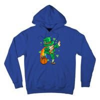 Dabbing Leprechaun St Patricks Day Basketball Cool Gift Tall Hoodie