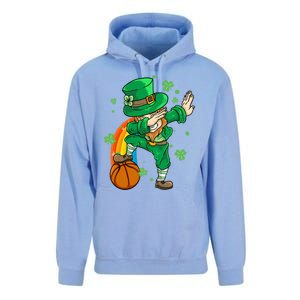 Dabbing Leprechaun St Patricks Day Basketball Cool Gift Unisex Surf Hoodie